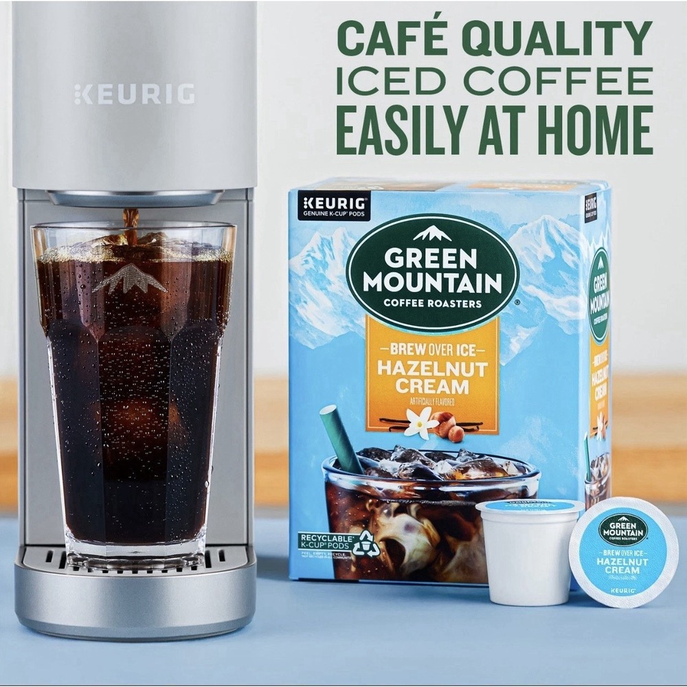 Green Mountain Coffee Roasters Brew Over Ice Hazelnut Cream, K-Cups, 24 Count - Picture 3 of 8